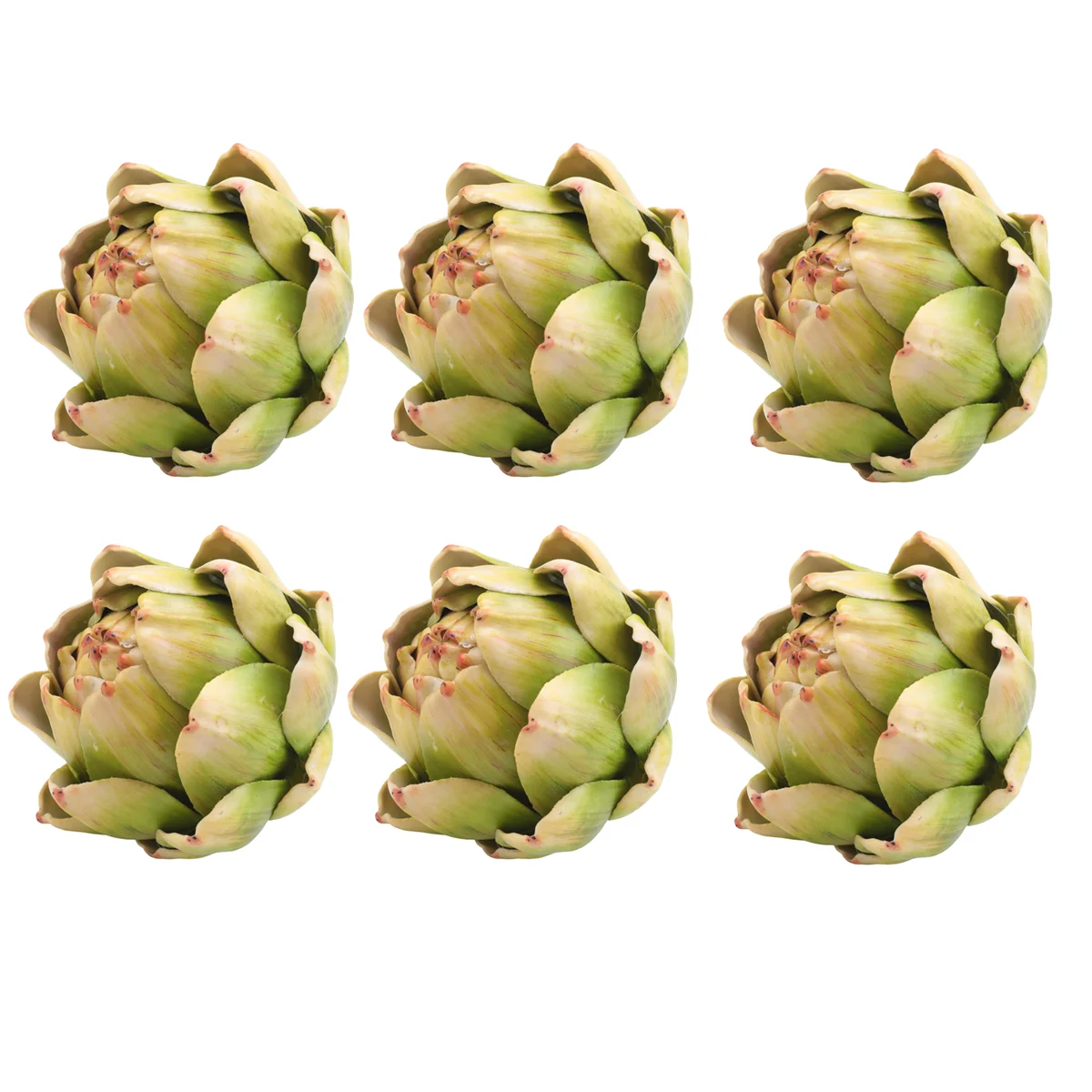 

Green Artificial Artichokes Fruits - Fruits and Realistic Vegetables for Kitchen Bowl and Vase Filler Decorations 6Pcs