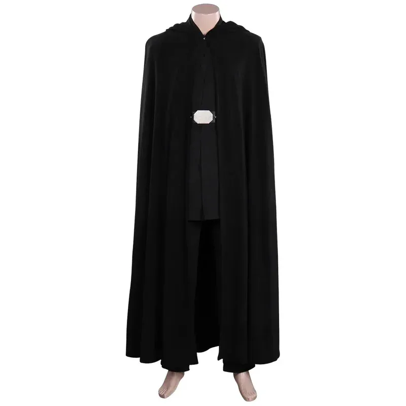 Luke Skywalker Costume Cosplay Top Pantaloni Mantello Abiti Fantasia Uomo Ragazzi Halloween Natale Carnevale Festa Abiti travestimento