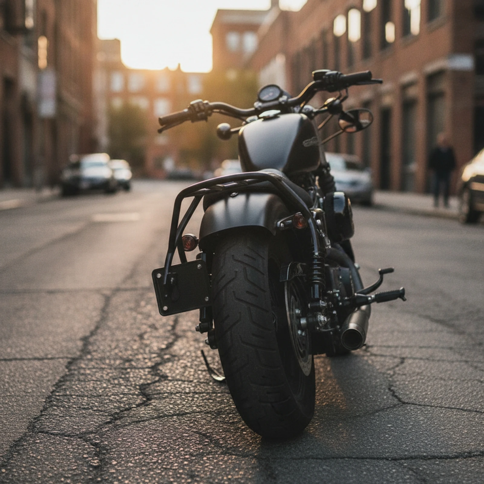 Rear Luggage Rack Cylindrical Rear Cargo Carrier Motorcycle Luggage Carrier Long-Lasting Cargo Mount Easy to Install