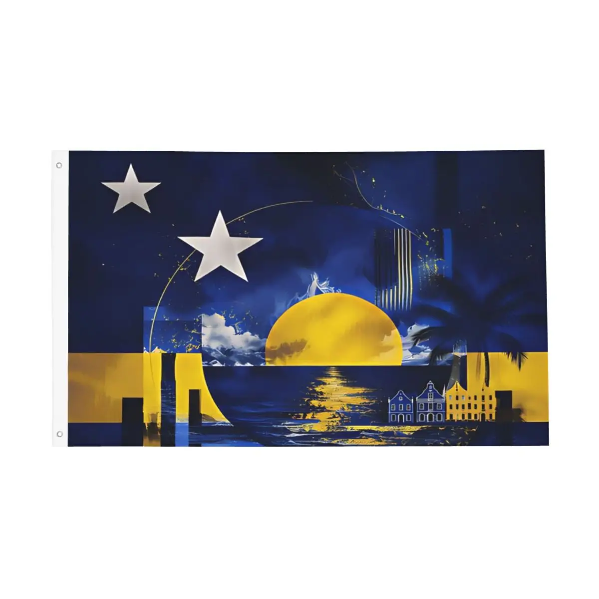 Curacao CURADISE Soccer Flag Indoor Outdoor Banner All Weather Decoration Durable 60x90 90x150cm Flags