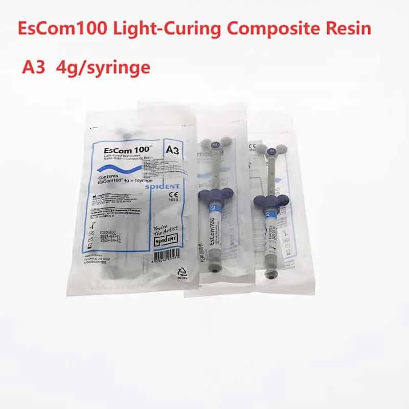 

4g/syringe Dental Lab Light-Curing Composite Resin Restorative & Bonding Material - EsCom100 Composite Resin (A1/A2/A3/A3.5)