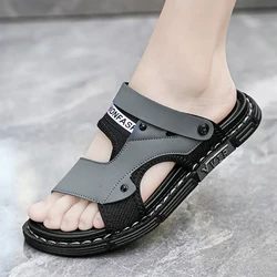 Fashion Men Slippers Soft Indoor Home Slides Male Non-slip Summer Outdoor Beach Men Sandals Flip Flops Men Shoes Large Size 44