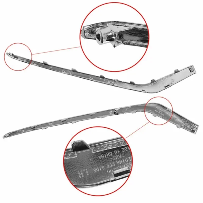 استبدال قولبة كروم للضباب الأمامي لسوناتا 2018-2019 86551-E6700 86552-E6700 86551E6700 86552E6700-N25R #2