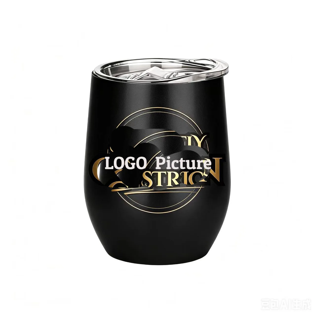 LOGOBeer Swig Bottle 12OZ Precio al por mayor Vasos Swig para vino Taza de café térmica aislada Vaso térmico al vacío Vaso para café con forma de huevo