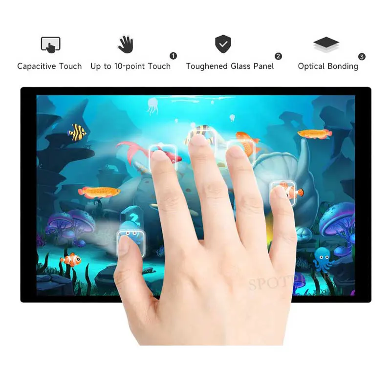 Raspberry Pi 10.1 inch LCD HDM Display Capacitive TouchScreen 1920x1200Pixels Hi-Fi Speaker  For Jetson Nano/mini Computer PC