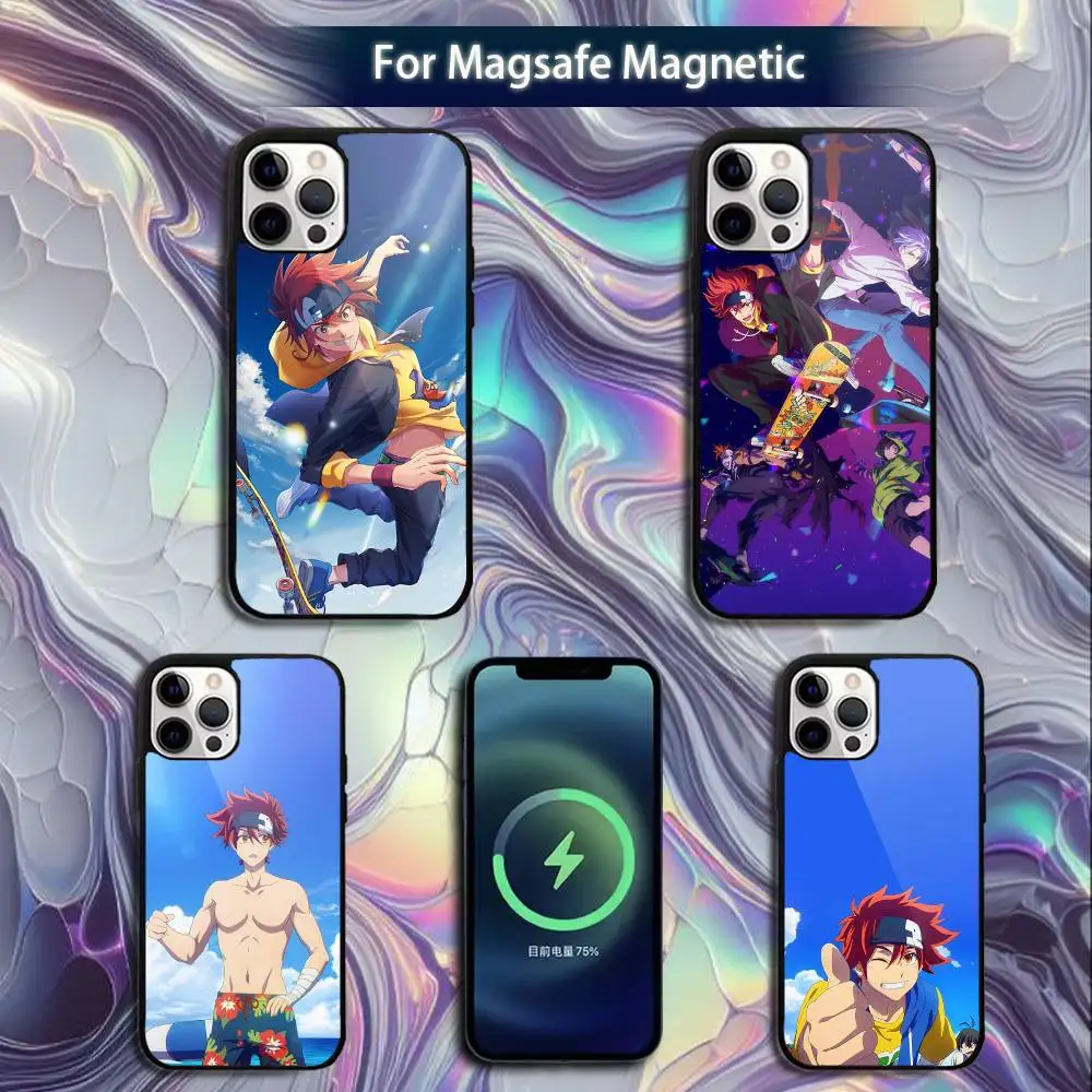 

1PC Anime SK8 The Infinity Phone Case For iPhone 16e,16,15,14,13,12,11,Plus,Pro,Max,Mini Magsafe Magnetic Wireless Charging