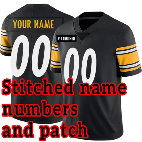 Stitched American Football Jersey Custom Detroit,Buffalo,Dallas,Houston,Kansas City,Pittsburgh,Philadelphia,New York,Chicago