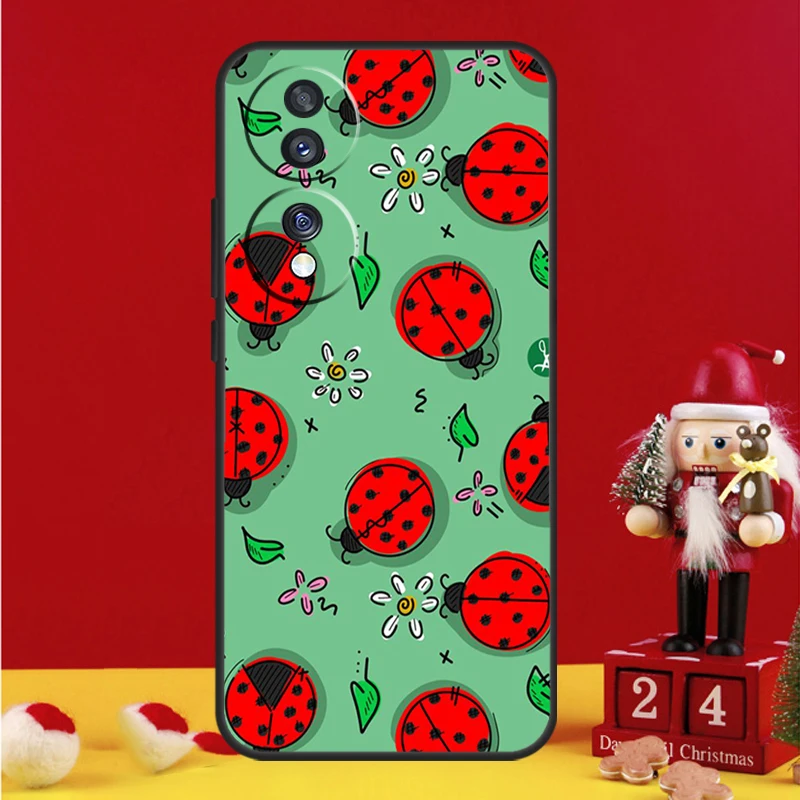  Ladybug Beetle Case For Honor Magic 6 5 Pro 50 70 90 Lite Honor X8b X9b X6 X7 X8 X9 X6a X7a X8a X9a Cover