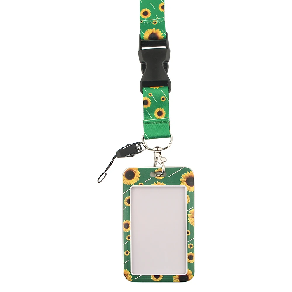 Credential holder Hidden Disabilities Sunflower art Lanyard For Keychain ID Card Badge Holder Key Ring Neck Straps Accessories