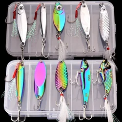 5pcs/lot Wobbler lures 3g/10g/15g Metal Vib Fishing Lure set Sinking Hard Metal VIB Sea Fishing Lures Artificial Pesca Bait