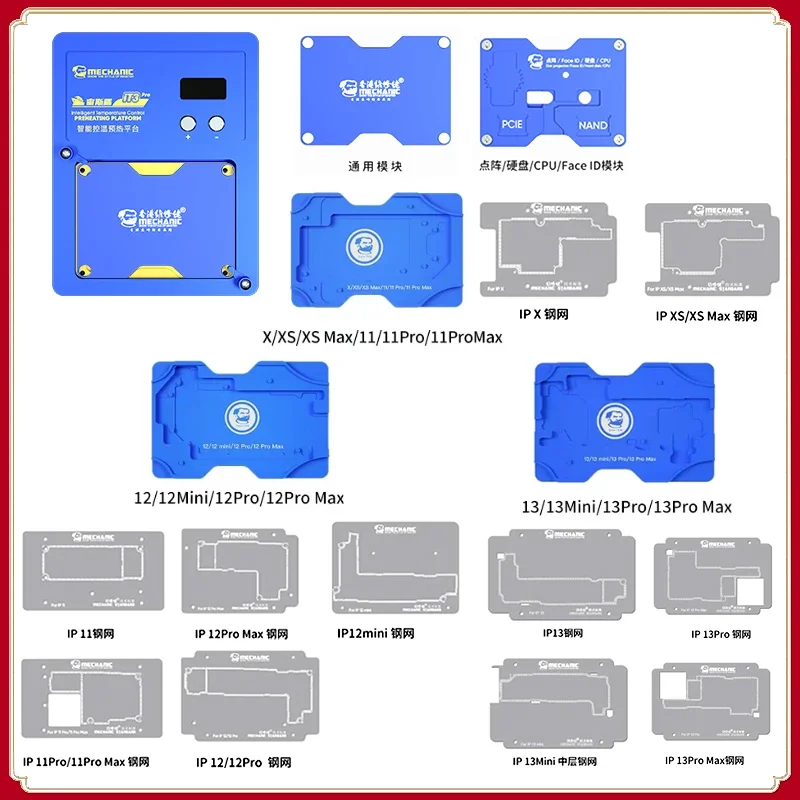 MECHANIC iT3 PRO piattaforma di preriscaldamento intelligente per il controllo della temperatura per iPhone X-11Pro 12 Mini-12 Pro Max