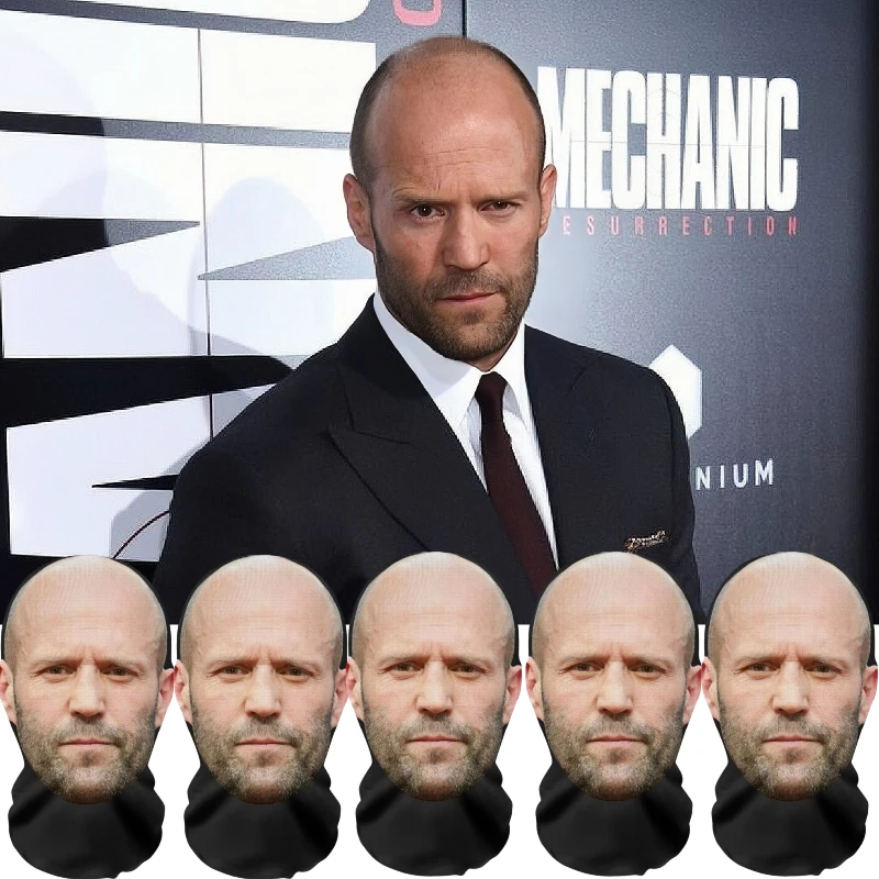 1/2/5 Uds. Divertida máscara elástica 3D realista para celebridades máscaras visualizadas cara completa pasamontañas para Cosplay accesorios para fiesta de Halloween cubiertas para la cabeza