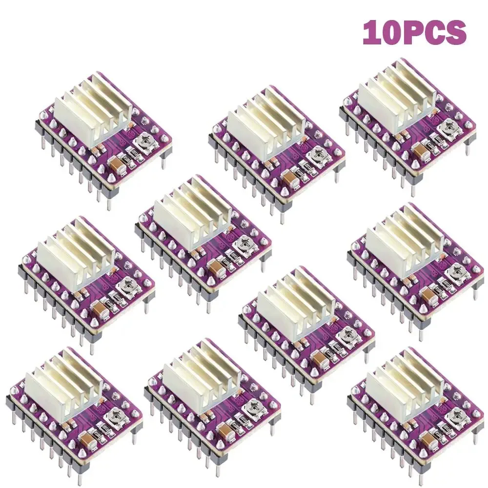 

5/10PCS 3D Printer Parts StepStick A4988 DRV8825 Stepper Motor Driver With Heat Sink Carrier Reprap RAMPS 1.4 3D Printer Parts