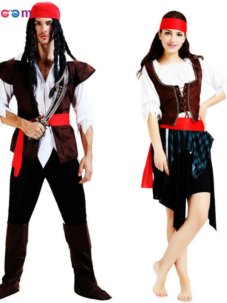 Stroje Piratów z Karaibów na Halloween, przebrania, stroje sceniczne, stroje narodowe, moda damska, wiosna, materiał poliestrowy