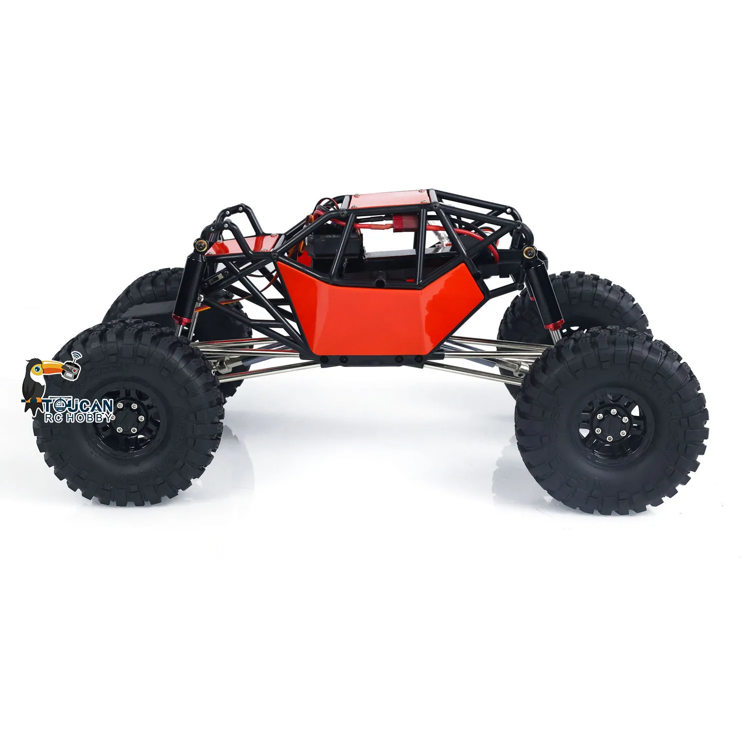 US Stock 1/10 Scale RC Climbing Car 4*4 Remoted Rock Crawler Off-road Vehicles Electric Truck with Battery USB Charging Toys