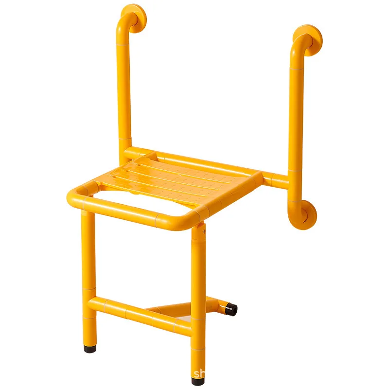 

Bathroom folding stool elderly bathing chair disabled pregnant women toilet non-slip seat wall-mounted bath chair