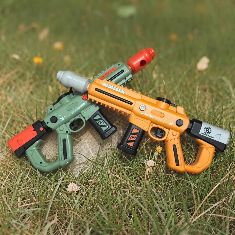 Pistola ad acqua Emitti a luce LED estiva Pistola ad acqua elettrica ad alta pressione completamente automatica da spiaggia per bambini Ragazzi Ragazze Collegare la bottiglia