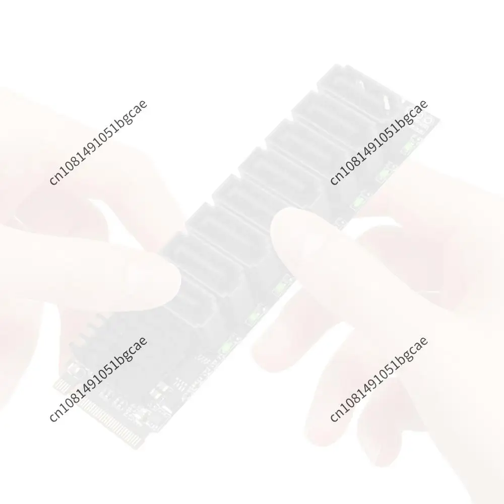 M.2 M KEY NVMe To SATA Convert Card with Smart Indicator M.2 NVMe To SATA 3.0 Expansion Card Tools Included for Desktop PC