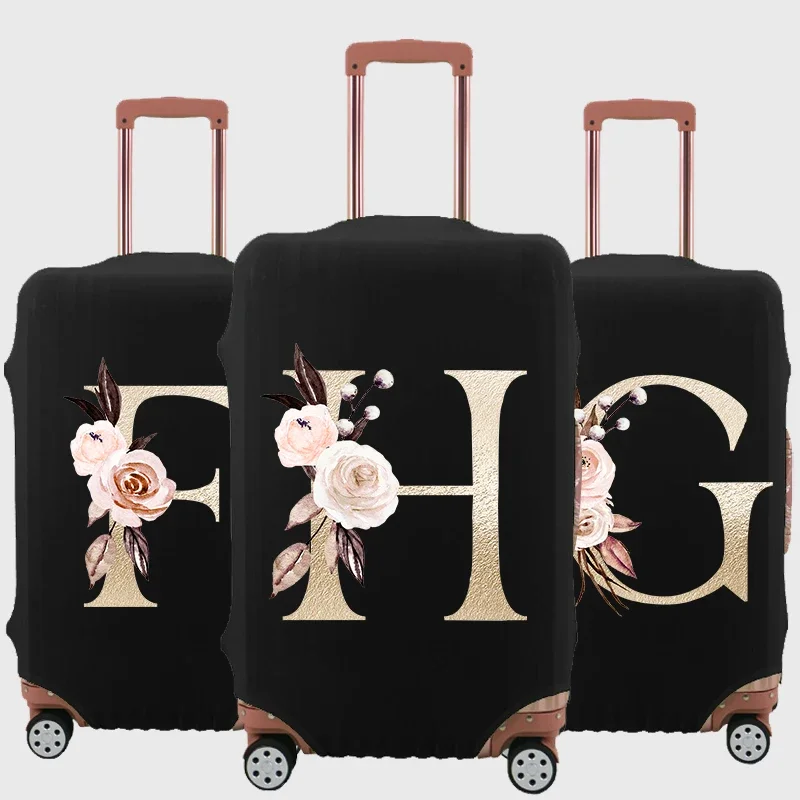 

Luggage Case Suitcase Protective Cover Letter flower print Travel Accessories Elastic Luggage Dust Cover Apply To 18-32Suitcase