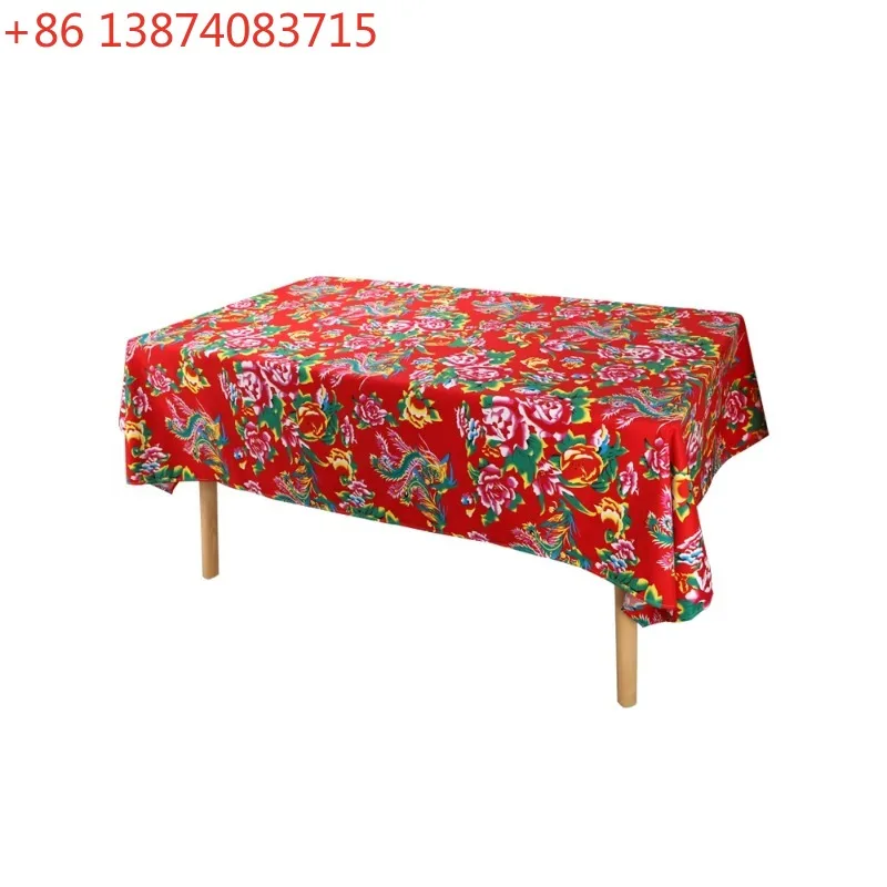 Ethnic style print Northeastern large flower cloth tablecloth party bar teahouse tablecloth restaurant Chinese style tablecloth