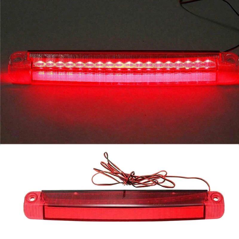 Vermelho 18 LED Car Tail Light, Terceiro High-End Brake Stop Light, Impermeável invertendo luzes