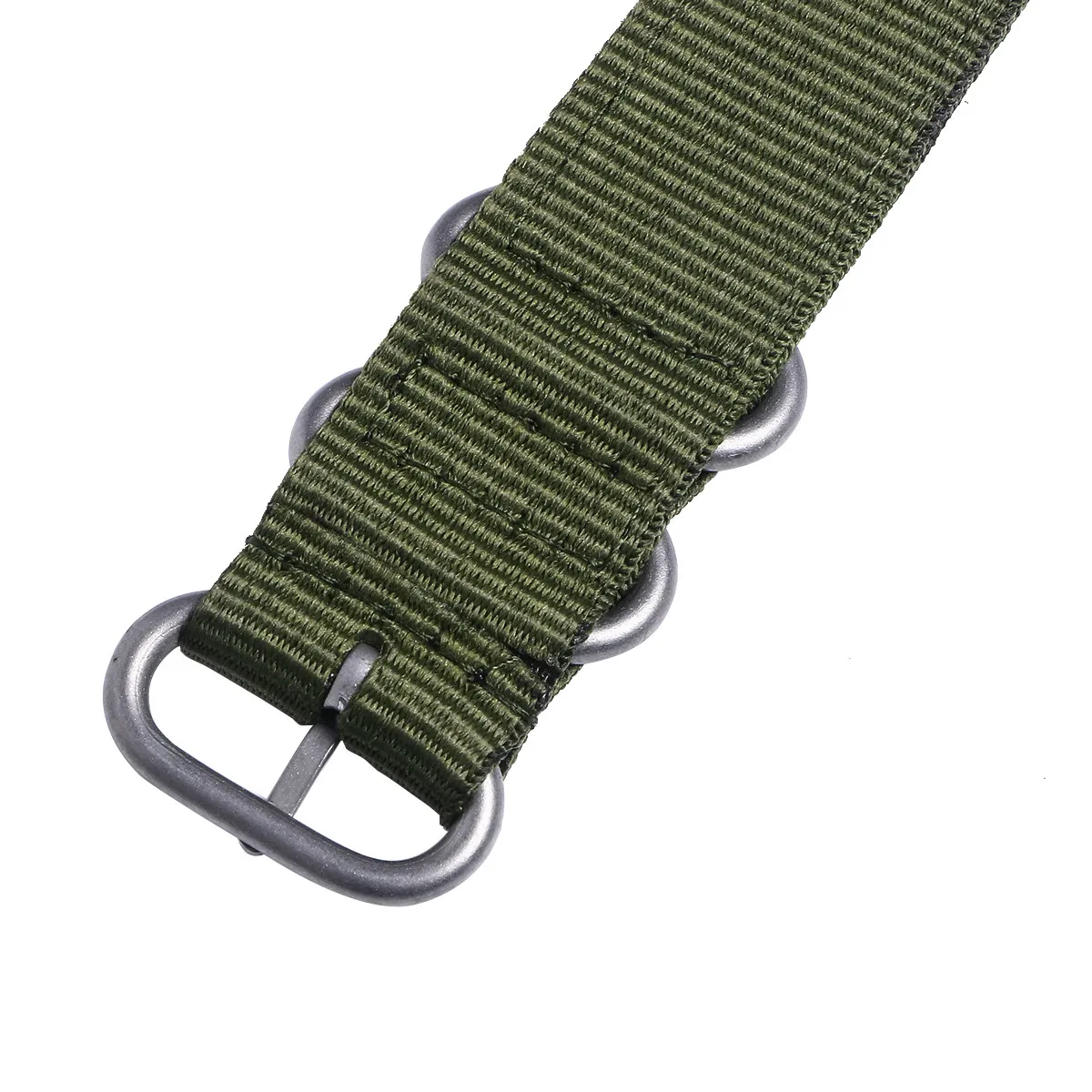 22Mm Nylon Watch Band Stainless Steel Buckle Strong Durability Sleek Modern Look Watch Strap for Active Lifestyle Army
