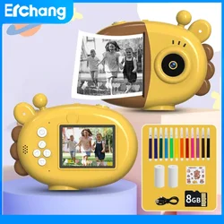Children's Snap Instant Printing Camera Kids Portable Digital Creative Print Cameras for Boys Girls Child Birthday Gift
