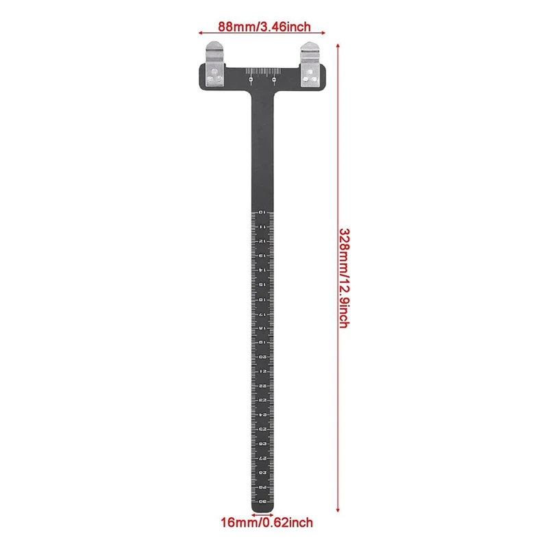 Bow String Nocking Points Set With T Square Ruler Nocking Buckle Pliers And 8Pcs Nocking Buckle Set