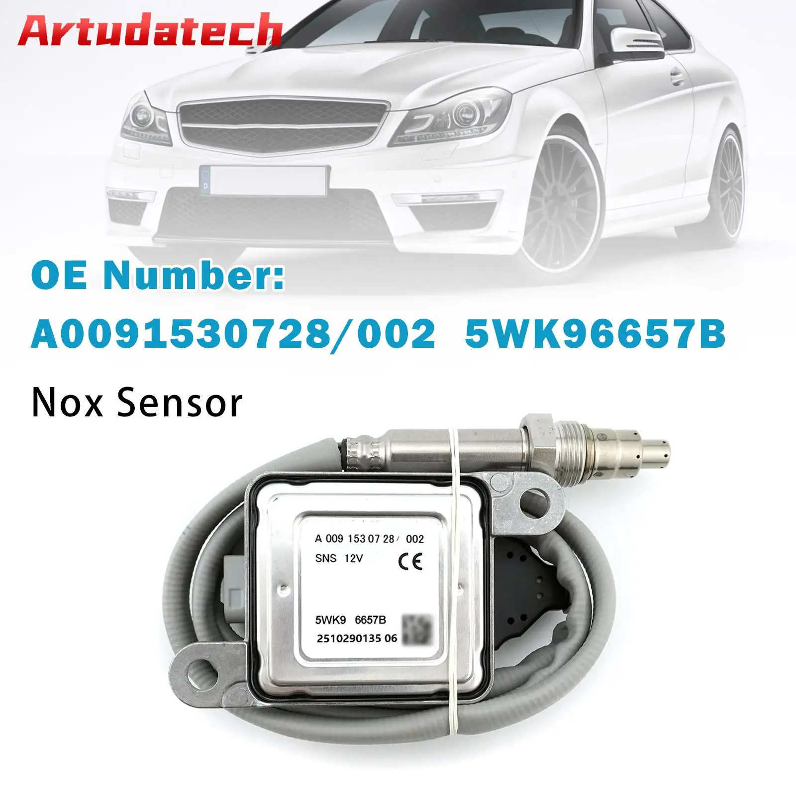 

Artudatech 12V Nitrogen Oxide Sensor A0081531228 5WK96657B For Mercedes-Benz