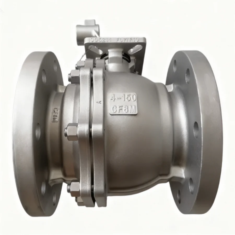 China Factory PN16 SS304L CF8 CF8M DN50-650 CE/ANSI/ISO Compressed Air Systems Efficient Flange Floating Ball Valve