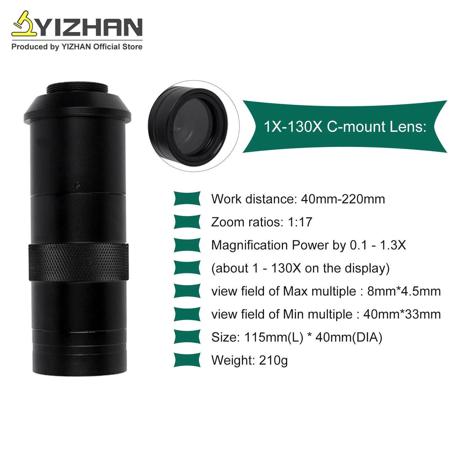 YIZHAN 4K HDMI Digital Microscope For Watch Repai Motherboard Repair 130X USB 48MP Microscope Camera Remote Photograph recording
