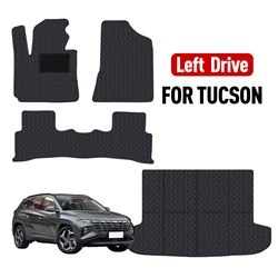 Custom car floor mat For Hyundai Tucson 2019-2021 Floor Mats All Weather Trunk Mats Floor Mat Waterproof Non-Slip