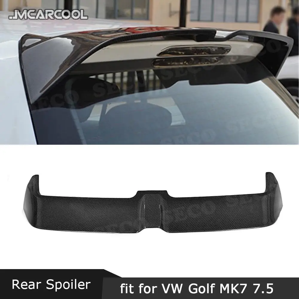 

JMCARCOOL Carbon Fiber Material Rear Roof Spoiler for VW Golf MK7 MK7.5 VII Standard GTI R 2014-2019 FRP Tail Trunk Wings