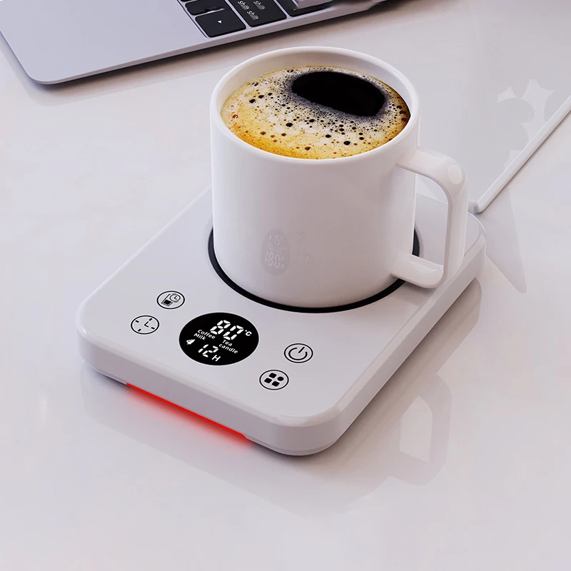 80℃ Coffee Mug Warmer Cup Heater Heating Pad Electric Hot Plate 9 Gear Temperature Warmer Coaster For Milk Tea Water 220V EU image 6