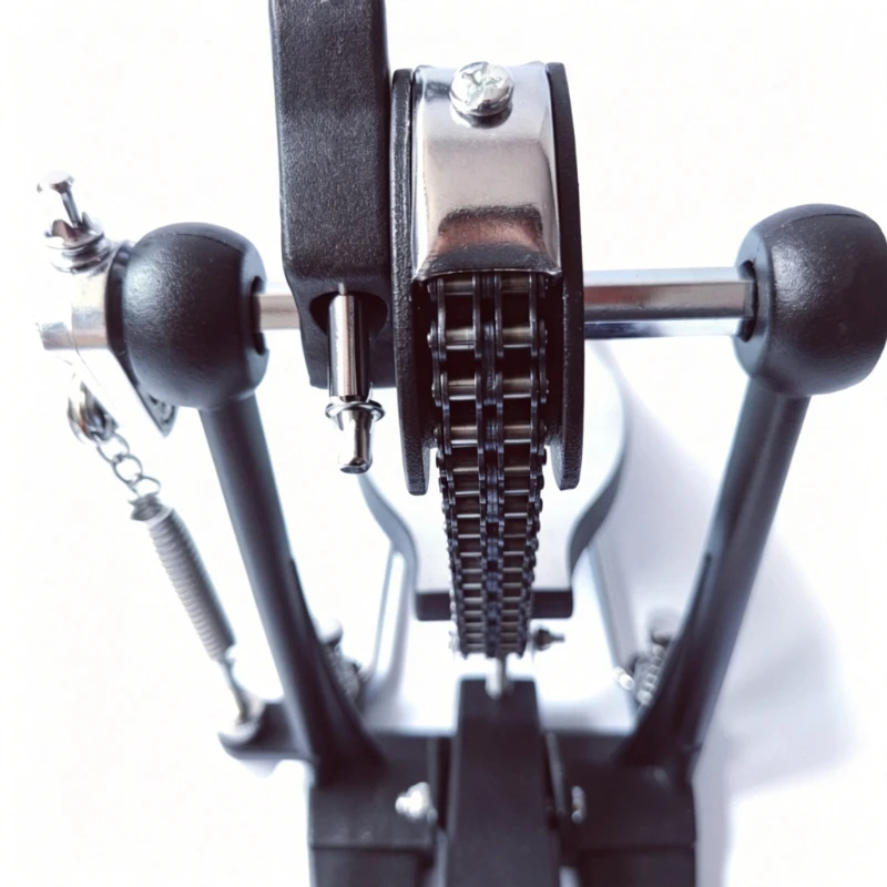 Drum Kit Double Pedals Electroplated Metal Jazz Drum Foot Pedal Double Chain Drums Hammer Percussion Instruments Accessories