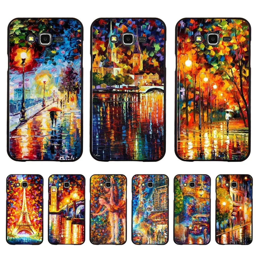 L-Leonid Oil A-Afremov Painting Phone Case For Samsung J 7 plus 7core J7 neo J6 plus prime J6 J4 J5 Mobile Cover