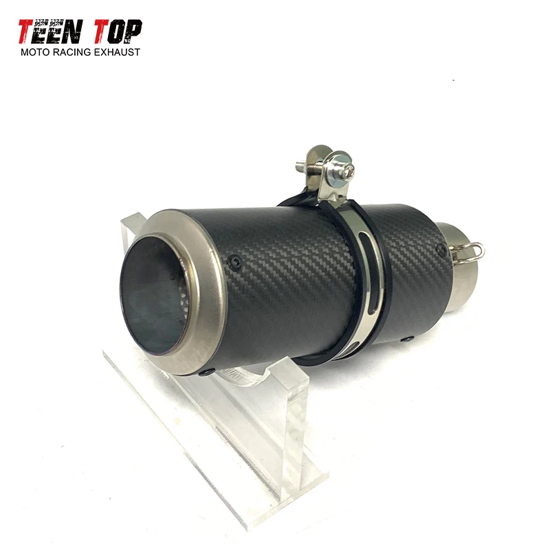 51mm-universal-motorcycle-exhaust-muffler-790-890-duke-adv-bj500-trk502-cbr650f-escape-moto-carbon-fiber-250mm-exhaust-tailpipe