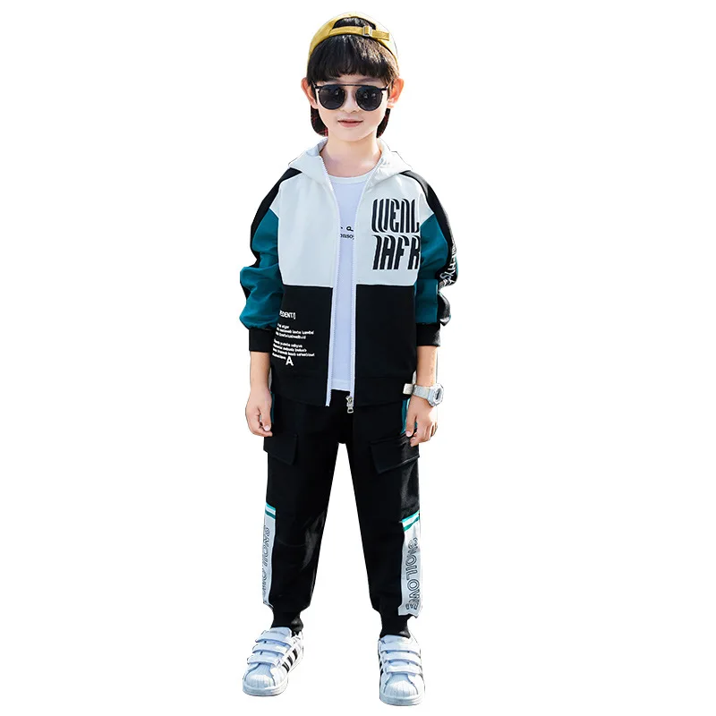 Spring Summer Autumn Boys Clothing Set Children Clothing Suits For Boys Clothes Kids Sport Tracksuit Sweatshirt and Pants 4-12T