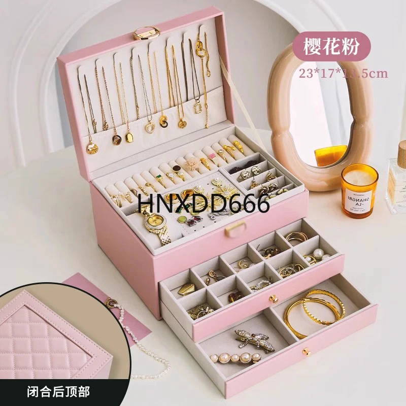 boite-a-bijoux-de-luxe-boucle-d'oreille-collier-broche-boite-de-rangement-organisateurs-multifonctions-type-tiroir-vitrine-de-rangement-figurines-modernes