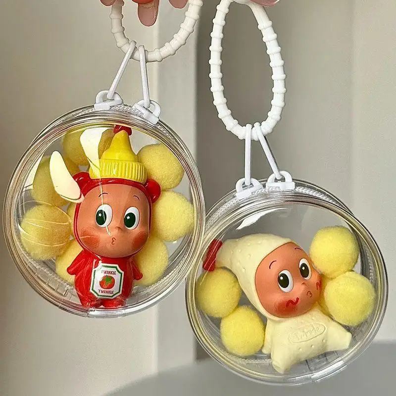 

PVC Transparent Protector Case Organizer Box Dolls Outdoor Display Bag Scratch Proof Display Pouch Pendent Doll Accessories