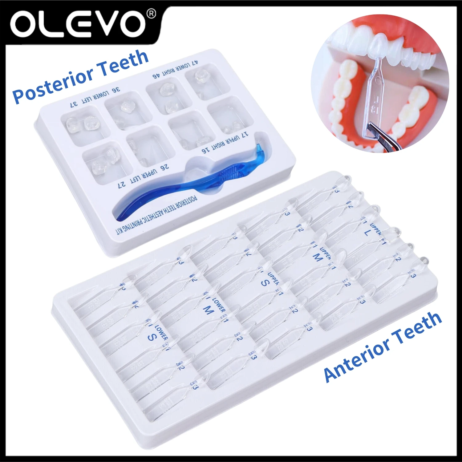 

Dental Mould Veneers Kit Anterior Posterior Teeth Partner Restoration Aesthetic Printing Composite Resin Tooth Whitening Tools