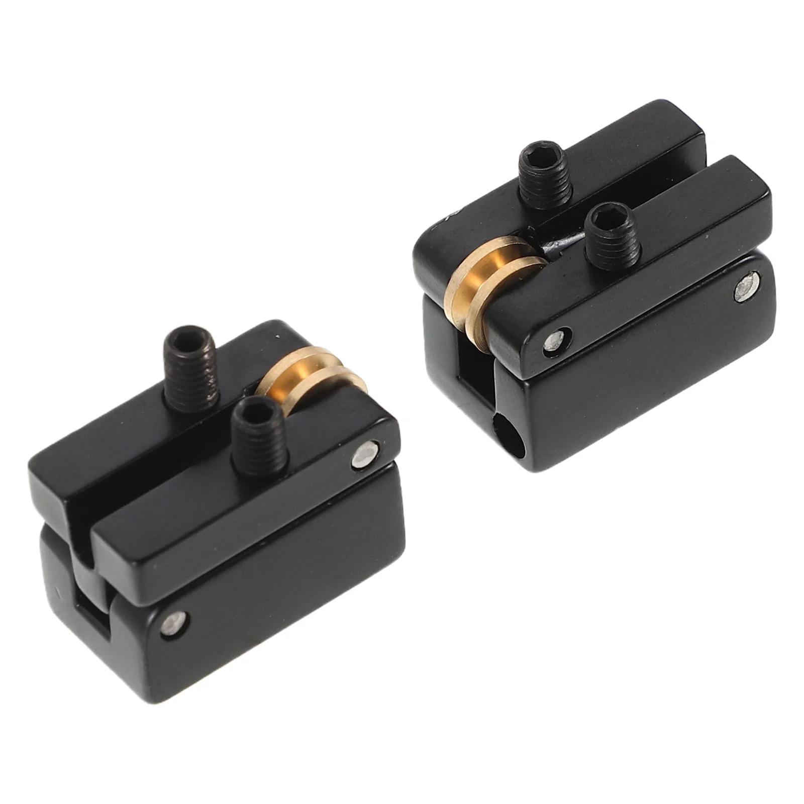 

2pcs Headless Electric Guitar Bridge Saddles Precision Tuning Stability Enhanced String Block Technology Roller Saddle