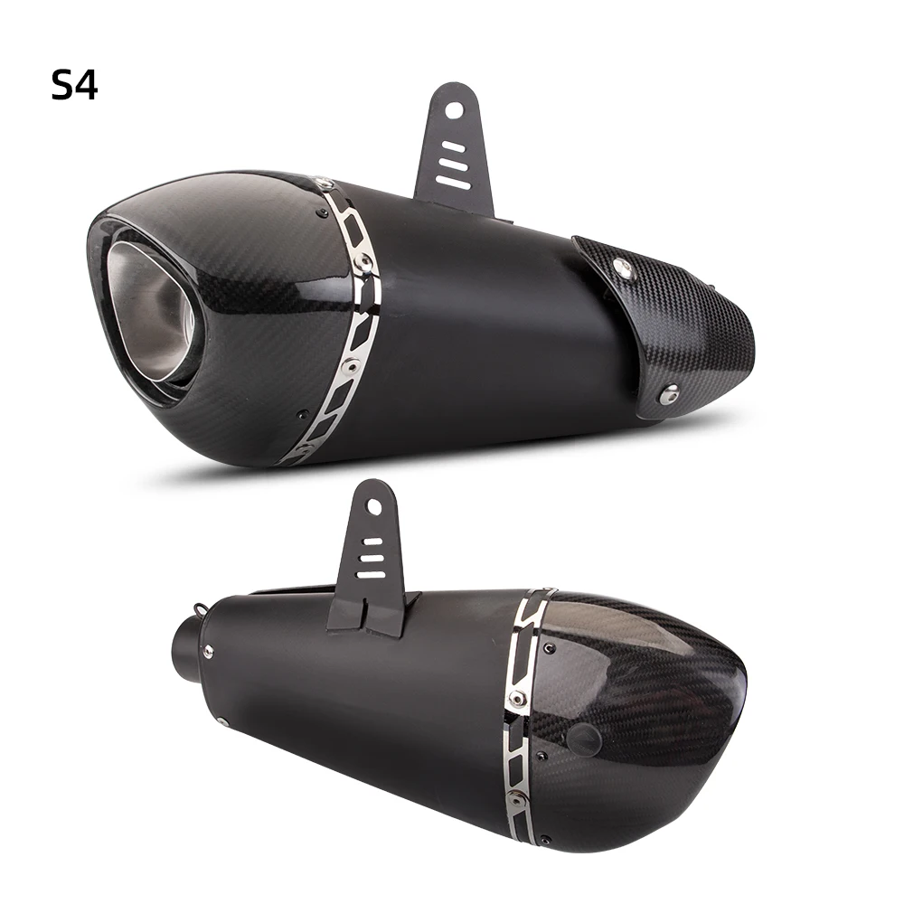 Motorcycle Exhaust Alpha Carbon DB Killer Muffler Escape Link Pipe for R3 NINJA400 MT-09 CBR500 Z1000 S1000RR