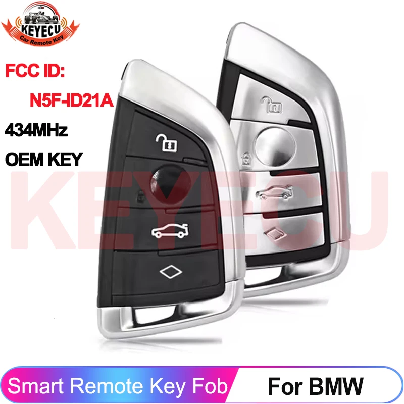 

KEYECU OEM N5F-ID21A для BMW 3 5 6 7 X3 X5 X7 G Series G30 G32 G11 2018 2019 2020 2021 умный Бесконтактный дистанционный ключ 434 МГц ID49