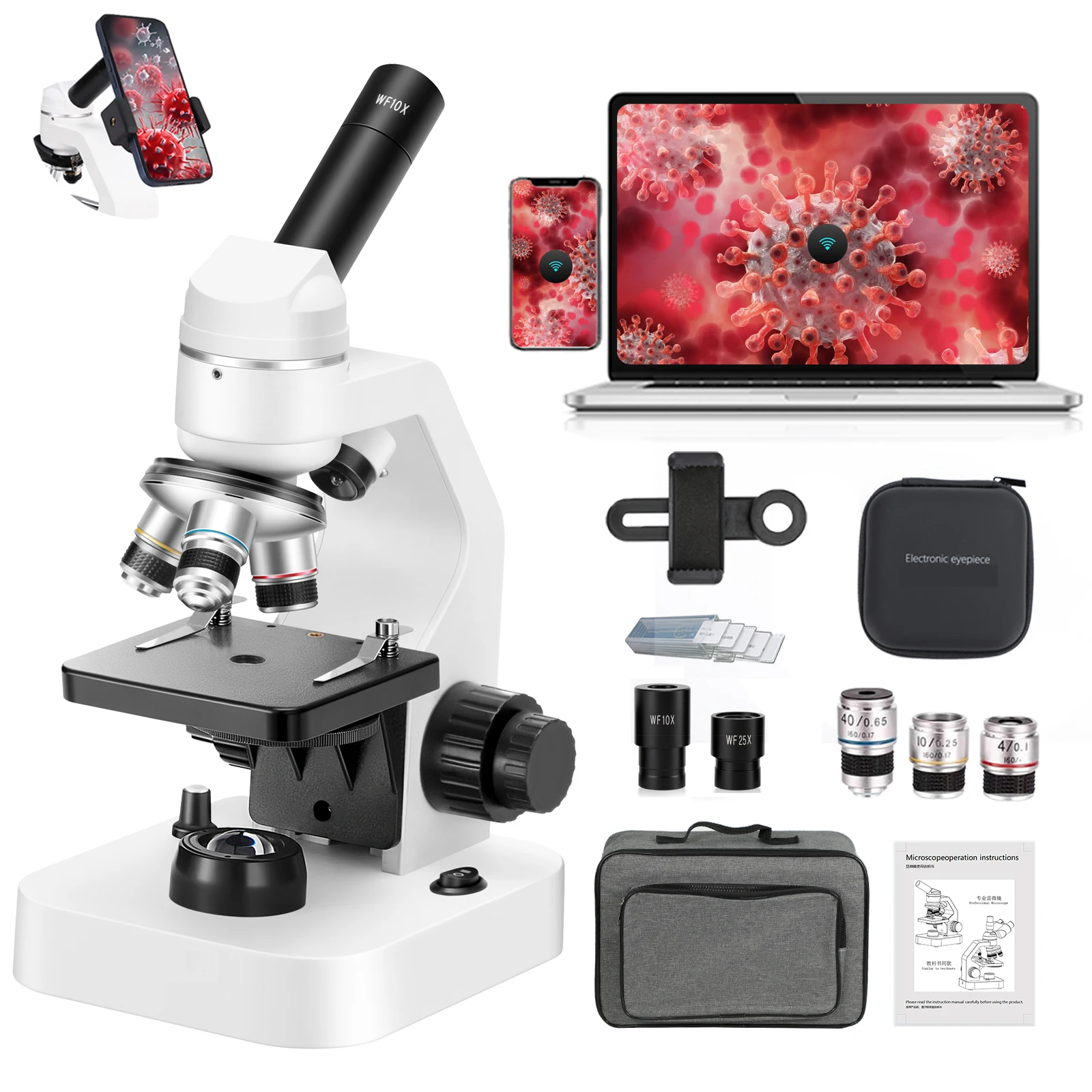 

Special birthday gift for professional optical microscope monocular teaching biology laboratory