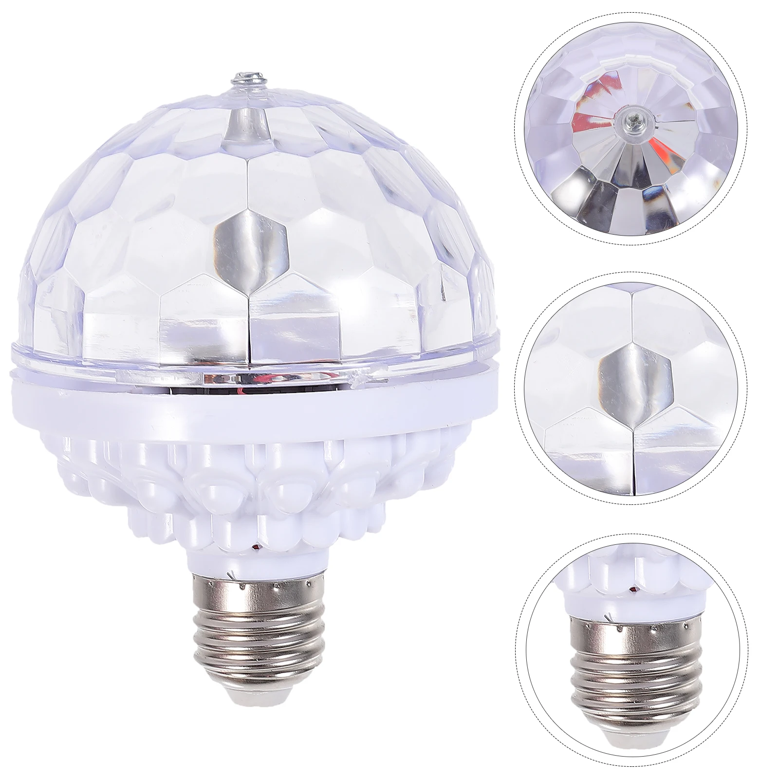 

Rechargeable Rotating LED Ball Lamp Stage Light for Home KTV Bar Dancing Atmosphere Lighting Effect Decor