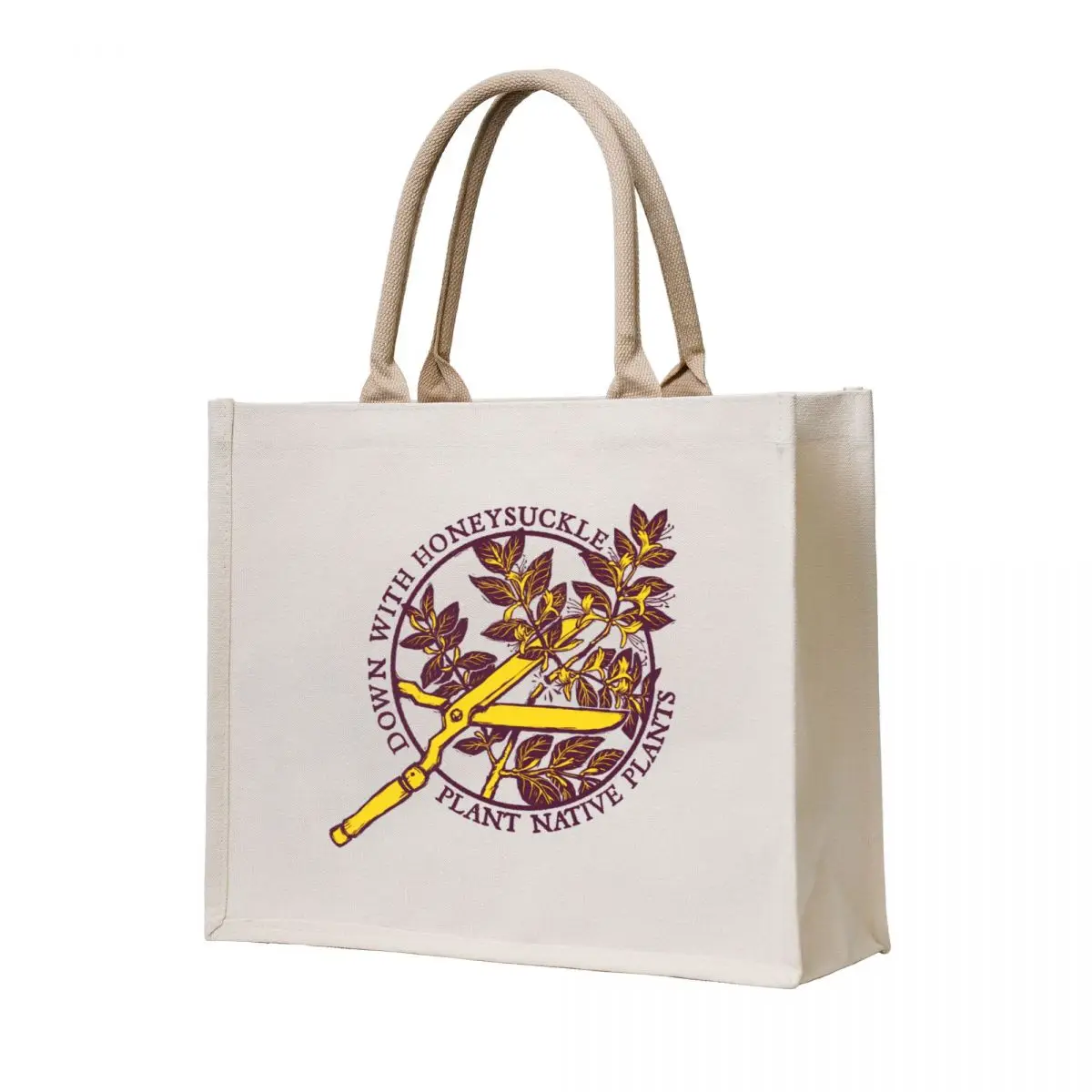 

Down With Honeysuckle Tote Bag female bag custom tote bag Canvas for women