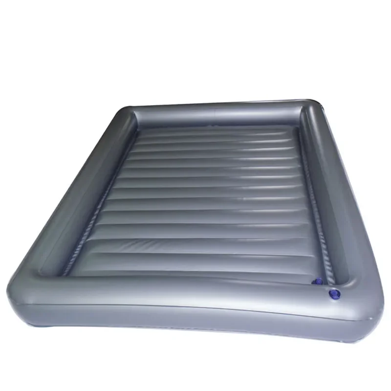 150x200cm Inflatable Water Bed Mattress Bubble Bottom Air Cushion for Home Comfortable Massage Sleeping Pad Household
