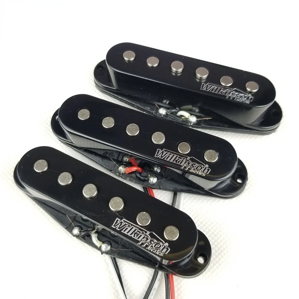 

wiatrówki do gitary elektrycznej Wilkinson Lic Vintage Voice Single Coil Pickups do gitary ST, czarny, 1 комплект