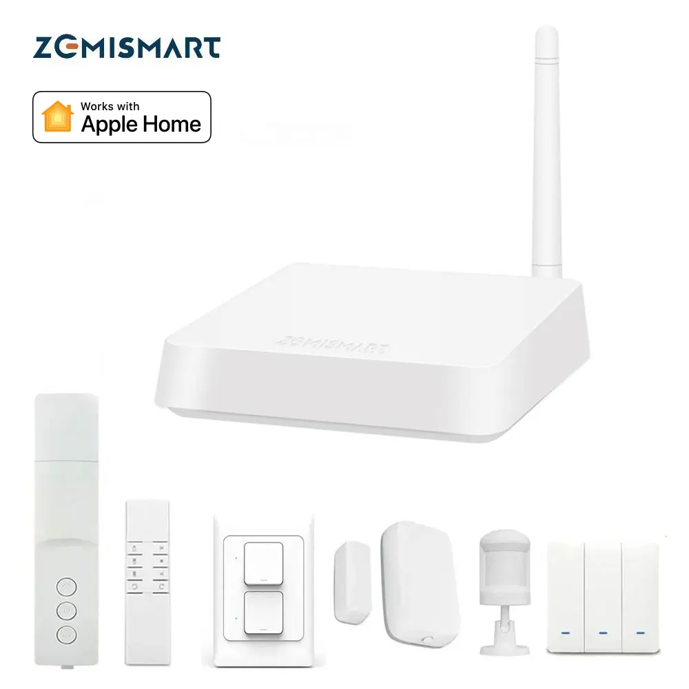 ZemiSmart HomeKit Devices Homekit Hub Bridge，Switch，Door Sensor，Motion Sensor Smart Shade Siri Homepod Voice Control